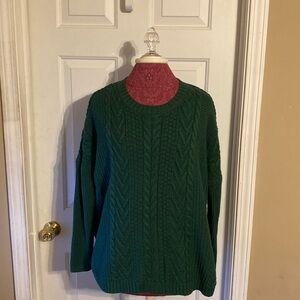 Natural Reflections M Green Sweater Beautiful Designs